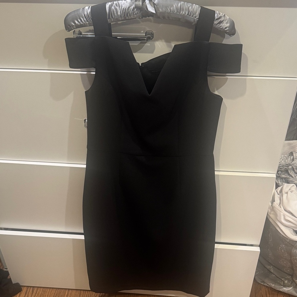 White House Black Market Strapless Black Dress